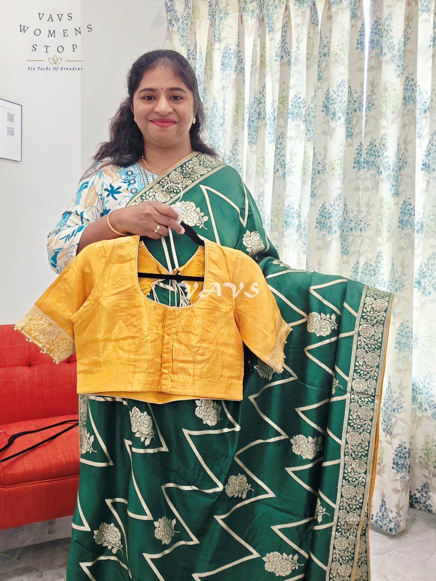 Munga Crepe Silk Saree - Blouse