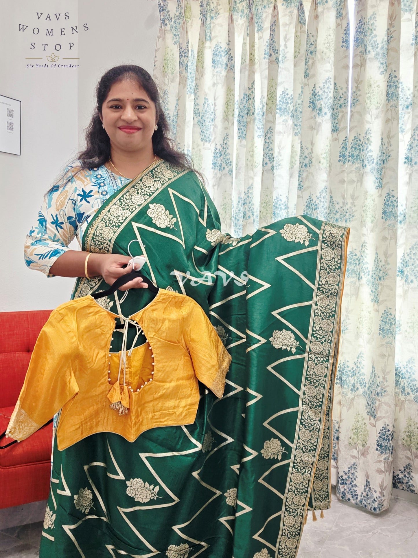 Munga Crepe Silk Saree - Blouse