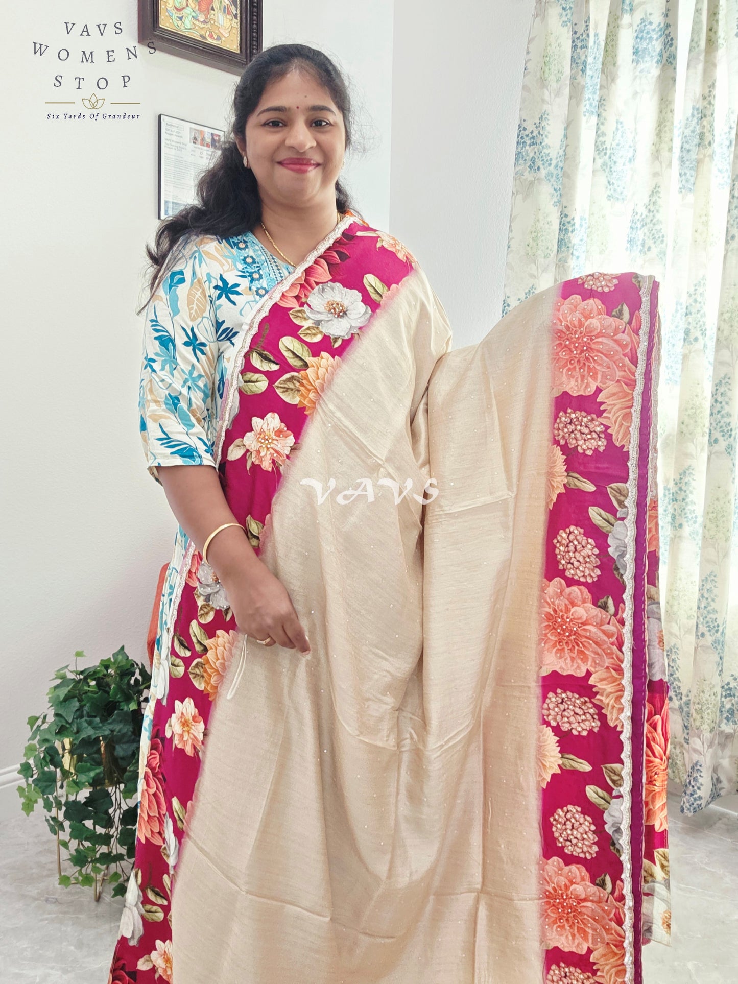 Designer Pure Russian Crepe Silk Saree - Blouse