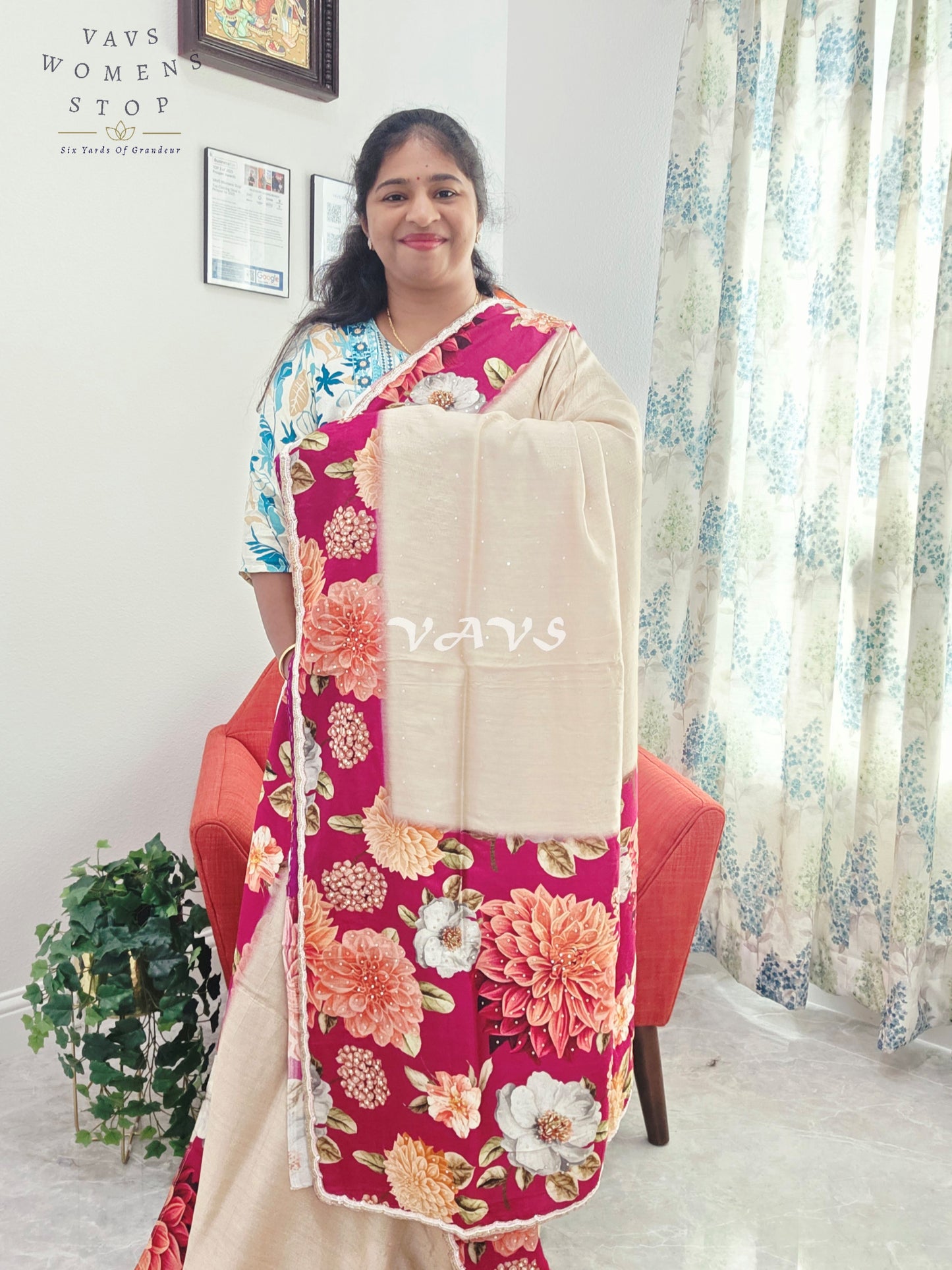 Designer Pure Russian Crepe Silk Saree - Blouse