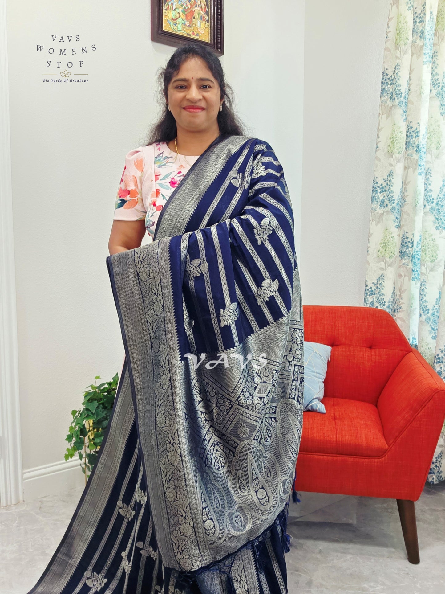 Semi Crepe Benarasi Silk Saree