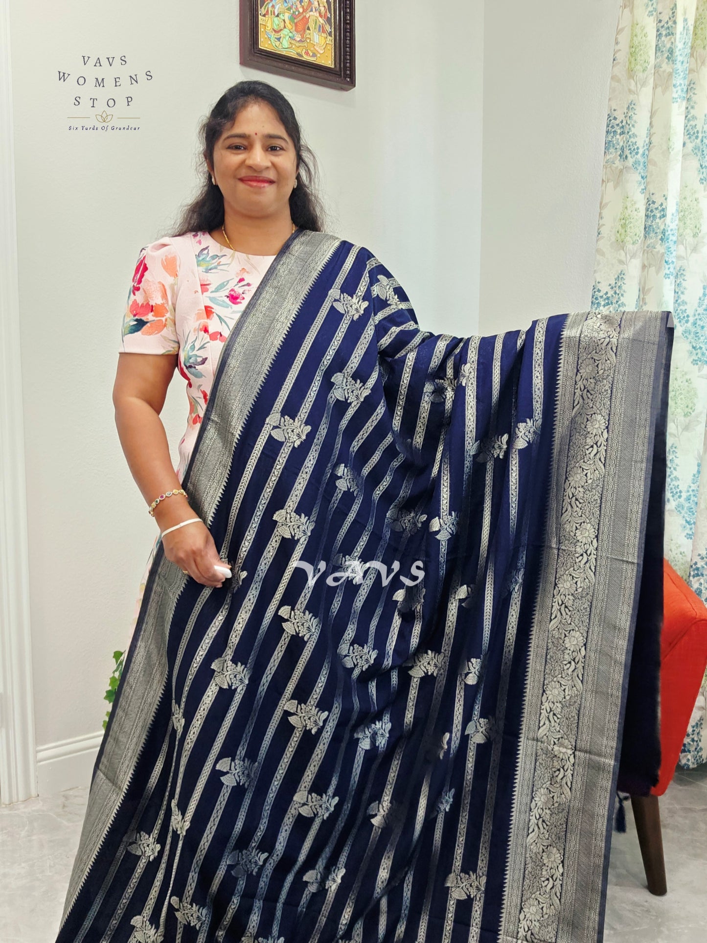 Semi Crepe Benarasi Silk Saree