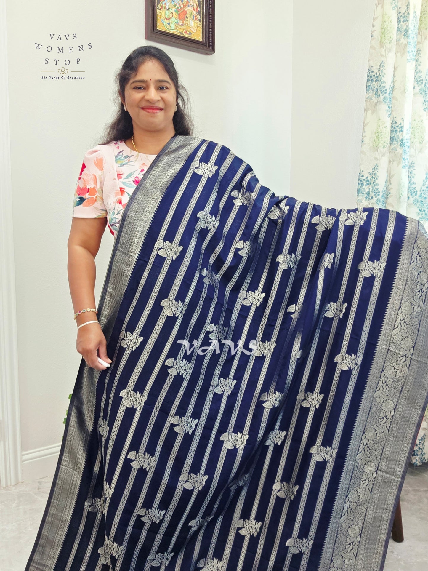Semi Crepe Benarasi Silk Saree