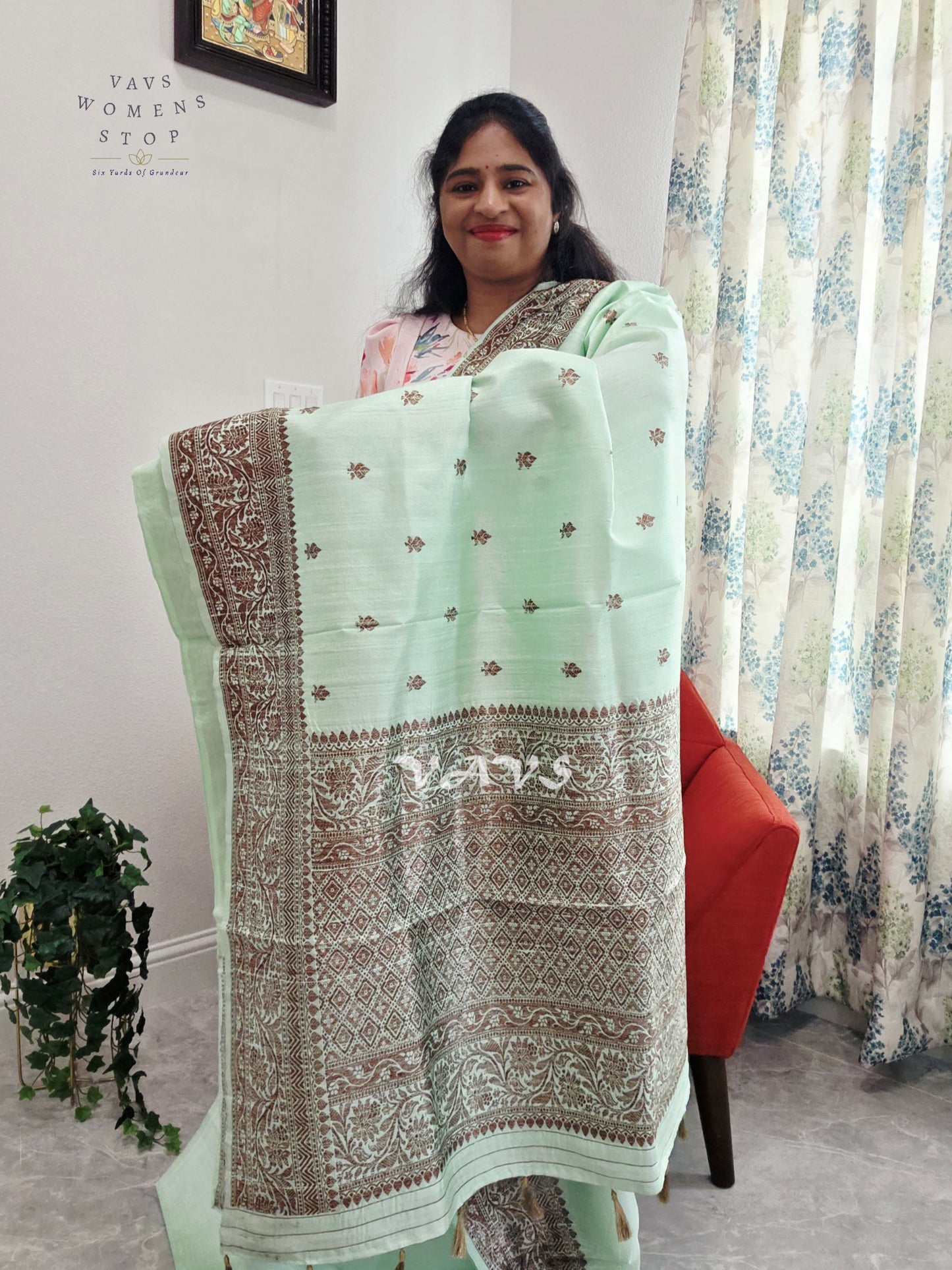 Pure Benarasi Tussar Rawsilk Saree - Blouse