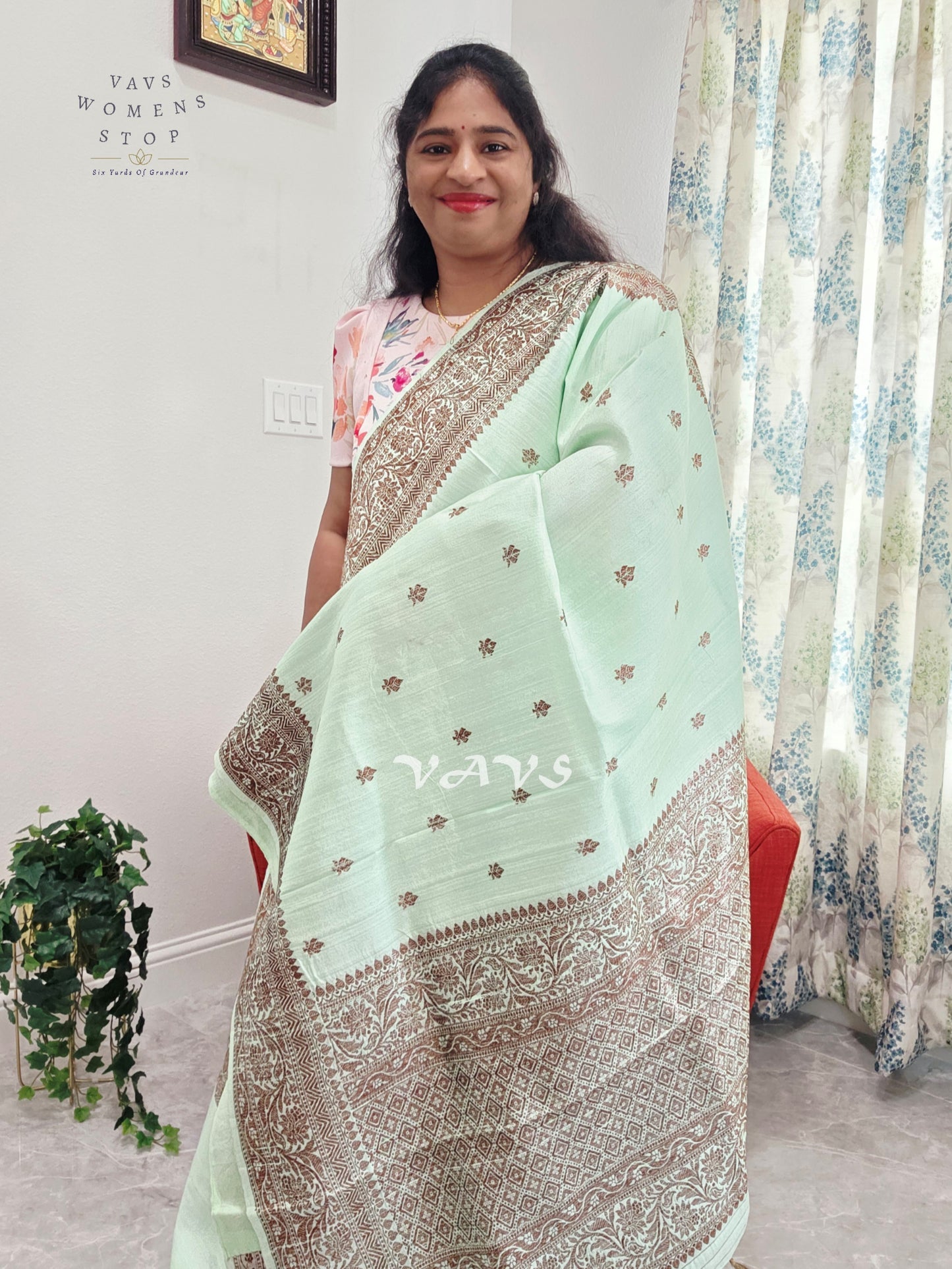 Pure Benarasi Tussar Rawsilk Saree - Blouse