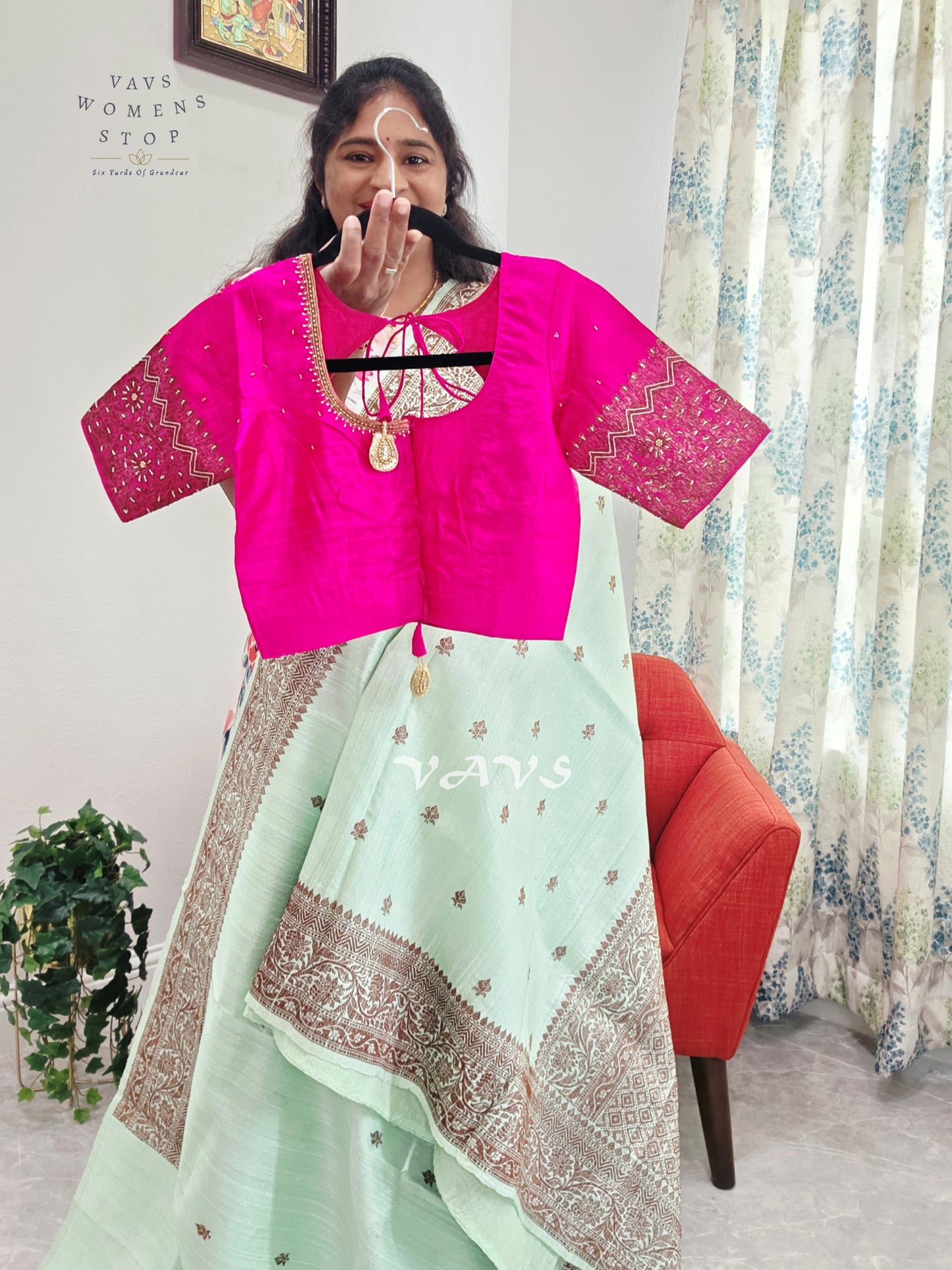 Pure Benarasi Tussar Rawsilk Saree - Blouse