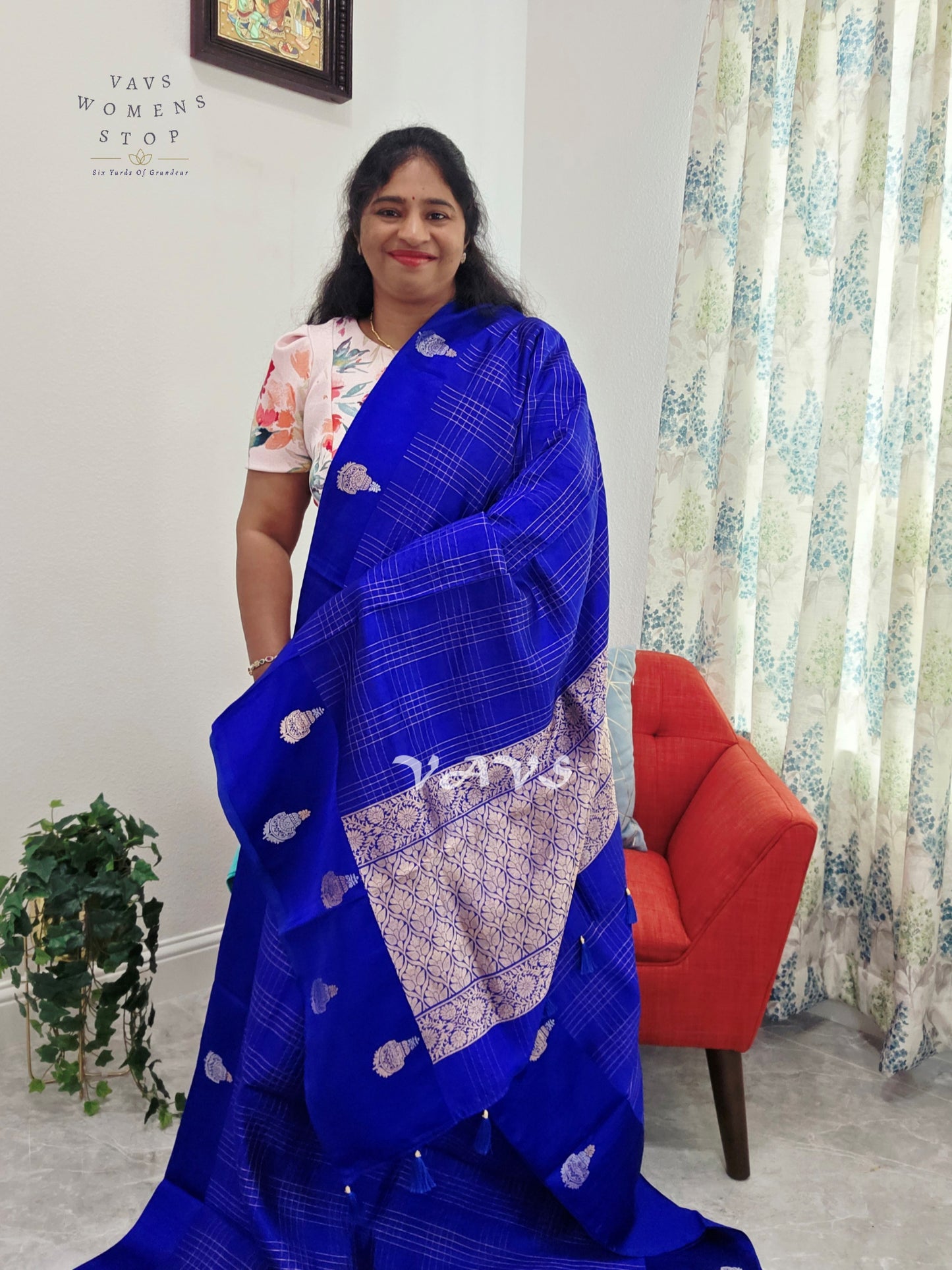 Classy Pure Mango Silk Saree - Maggam Blouse