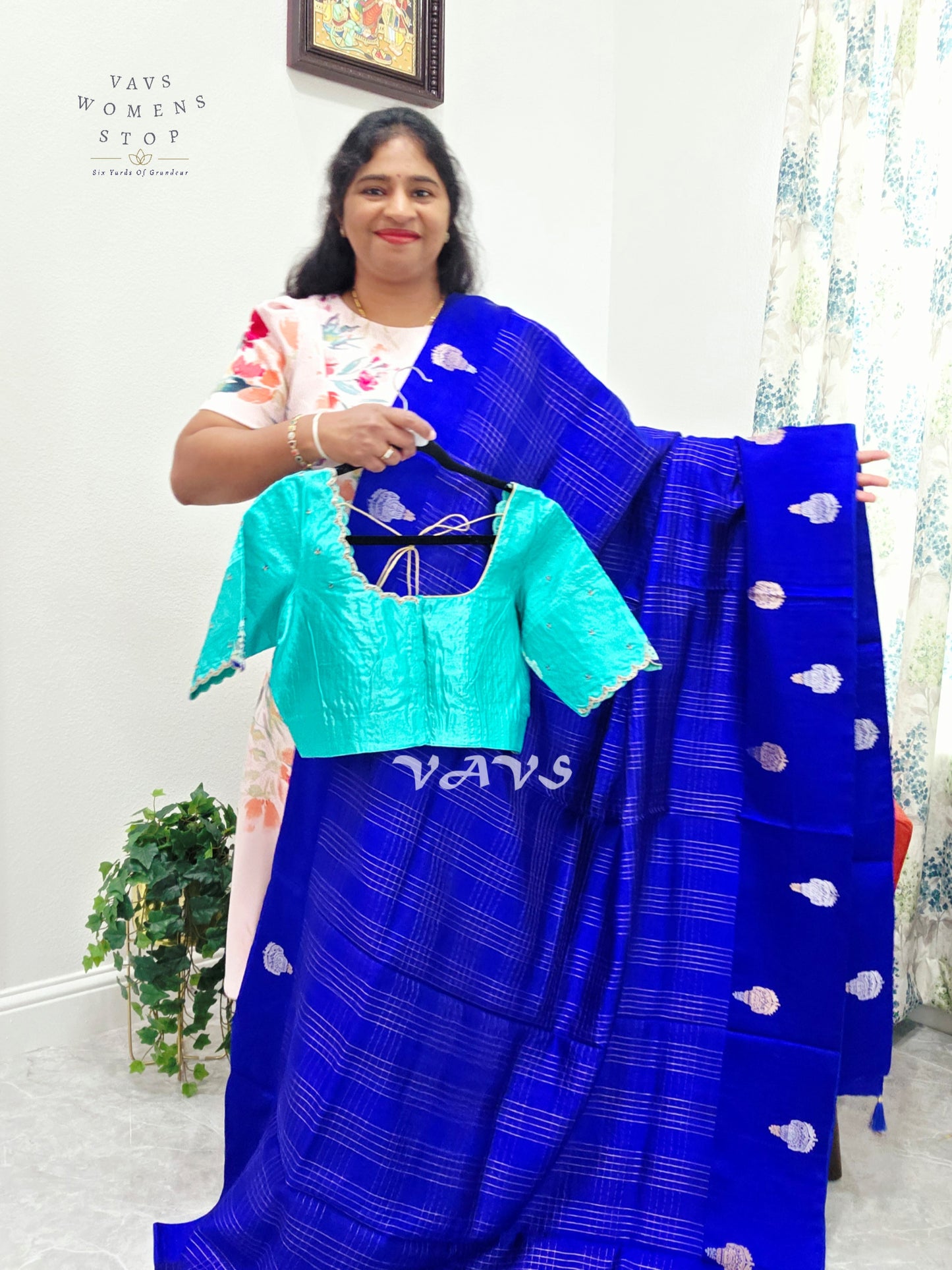 Classy Pure Mango Silk Saree - Maggam Blouse