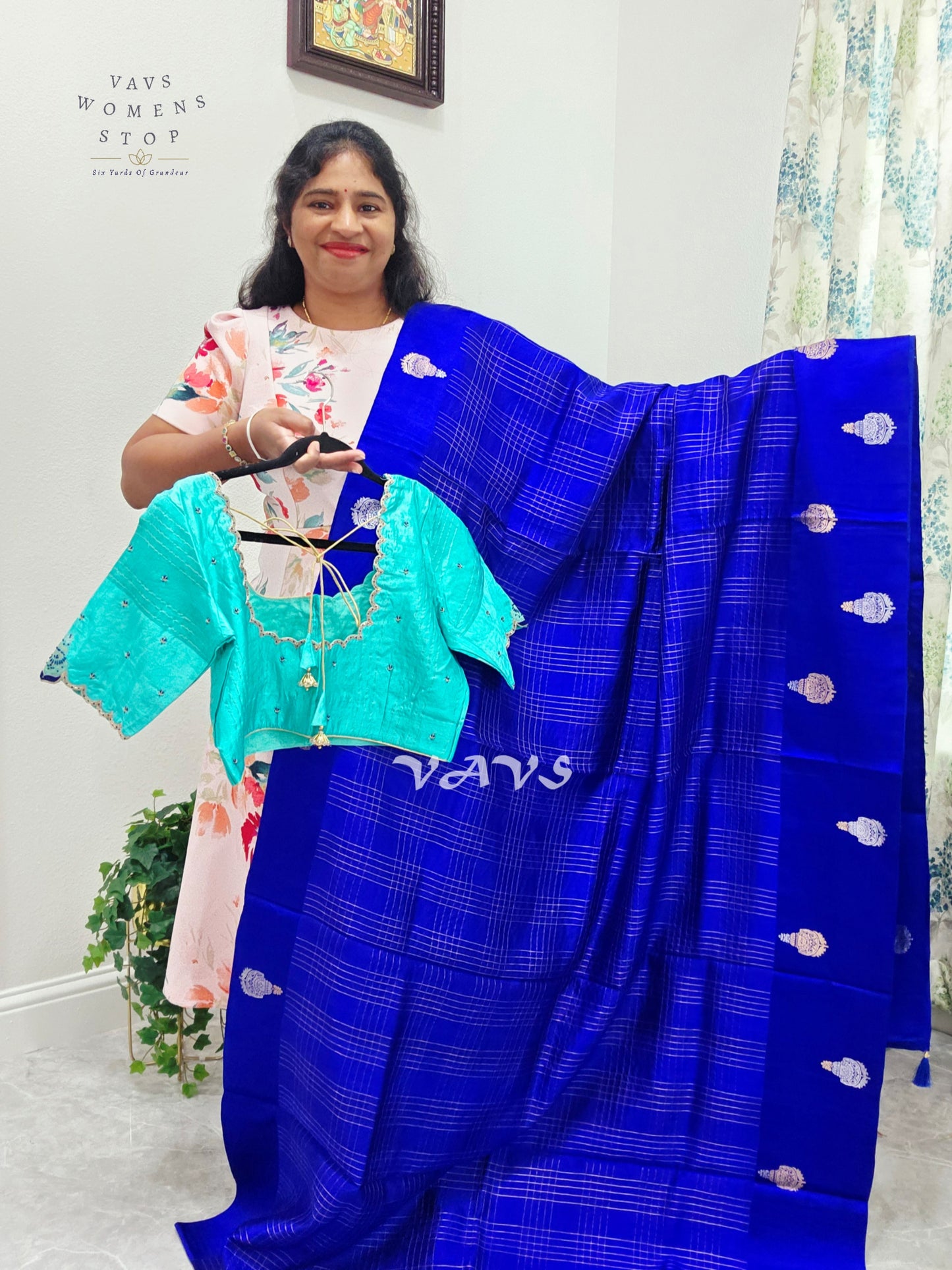 Classy Pure Mango Silk Saree - Maggam Blouse