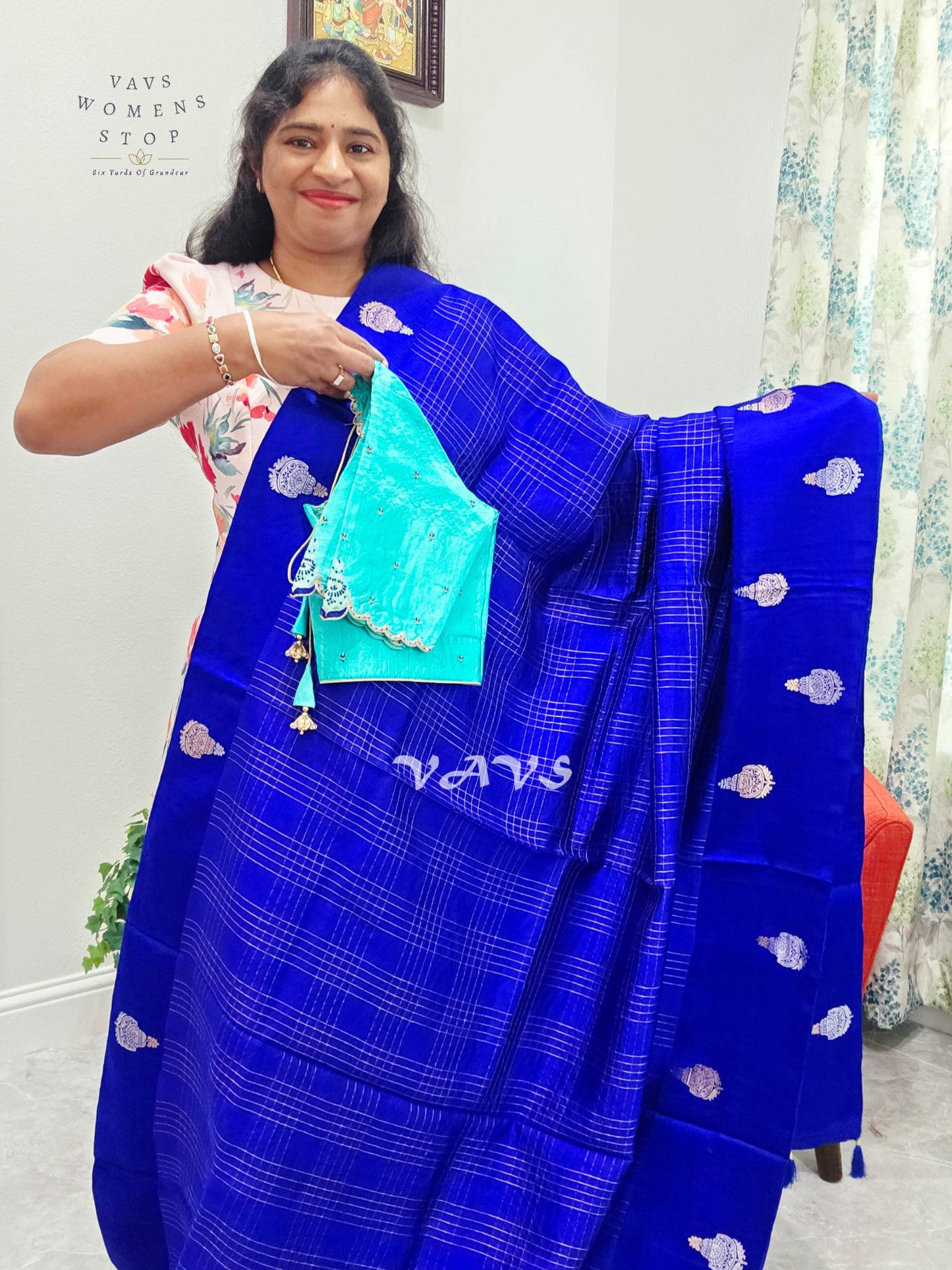 Classy Pure Mango Silk Saree - Maggam Blouse