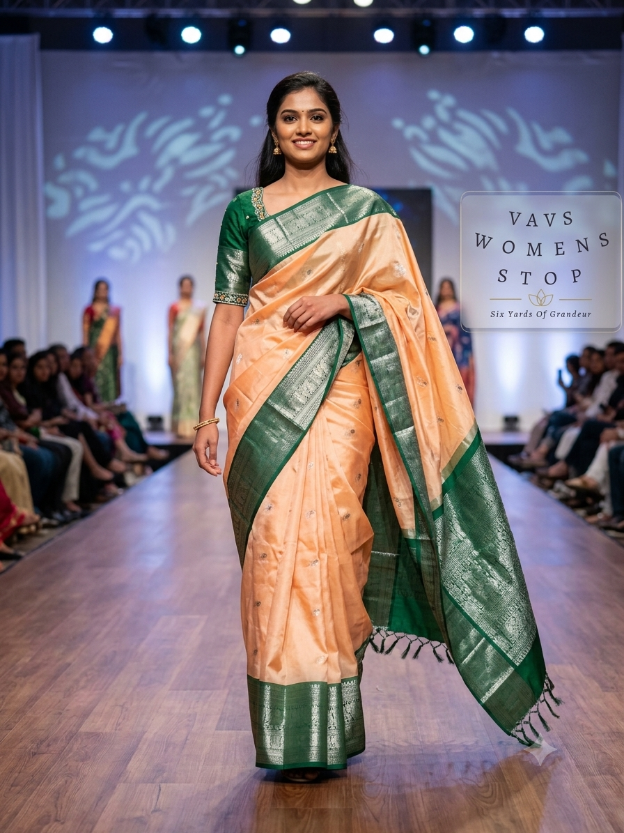 Authentic Pure Silk by Silk Handloom Saree – Maggam Blouse, Wedding & Festive Wear – Ready to Ship from Prosper, Texas USA