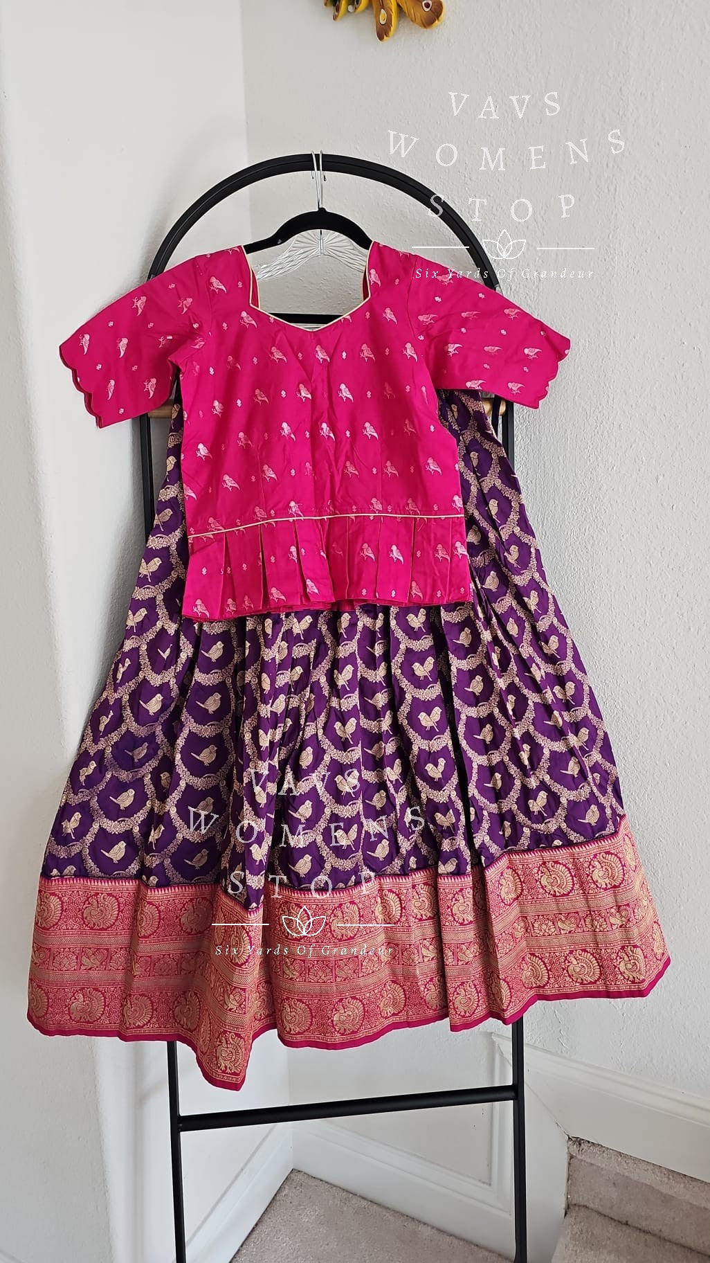 Benarasi Parrots Design Lehenga Set