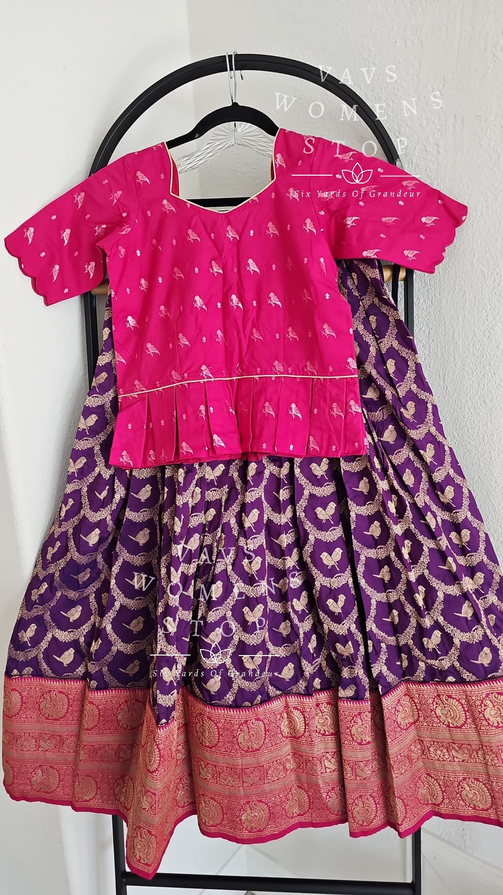 Benarasi Parrots Design Lehenga Set