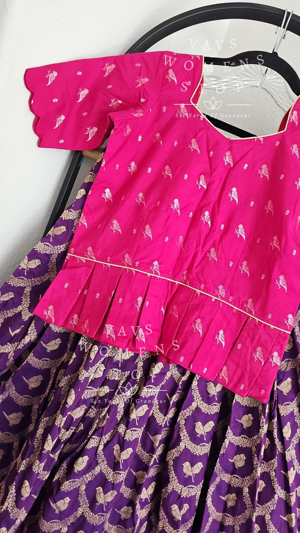 Benarasi Parrots Design Lehenga Set