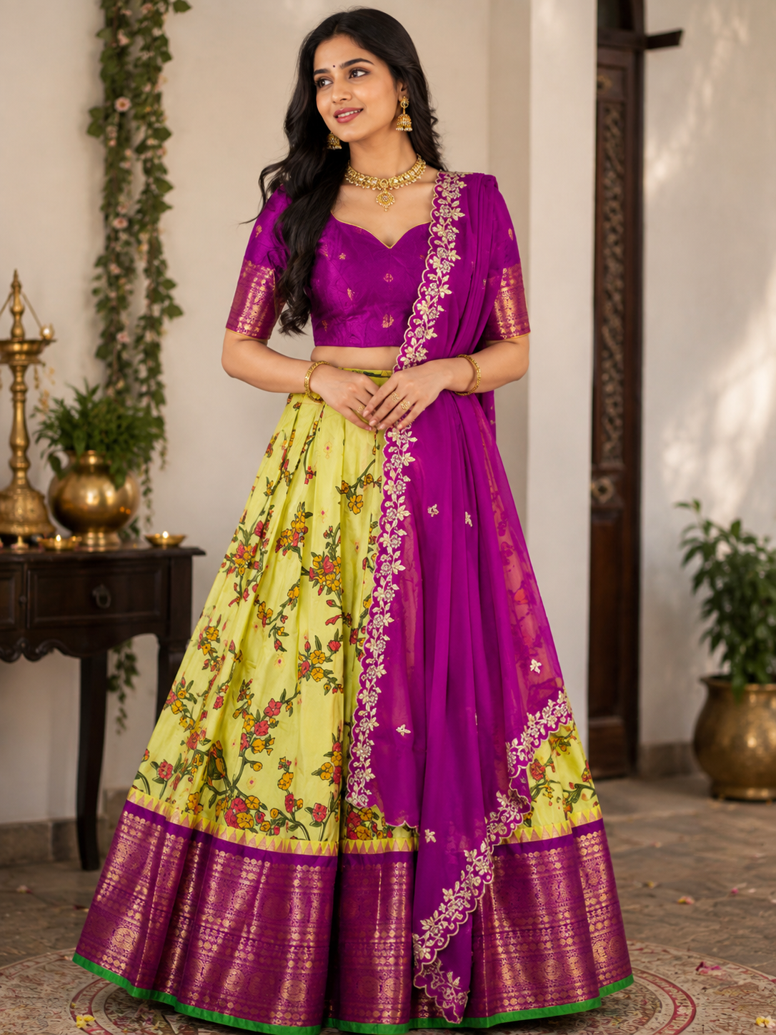 Half Saree Grandeur