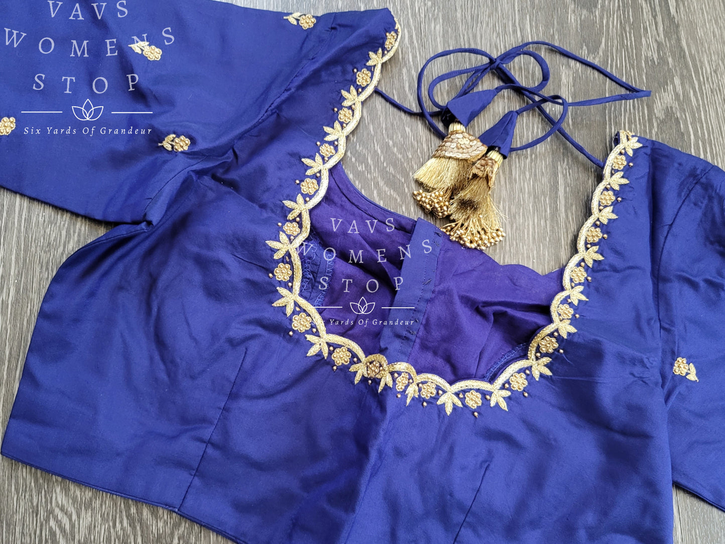 Handwork Maggam NavyBlue Blouse