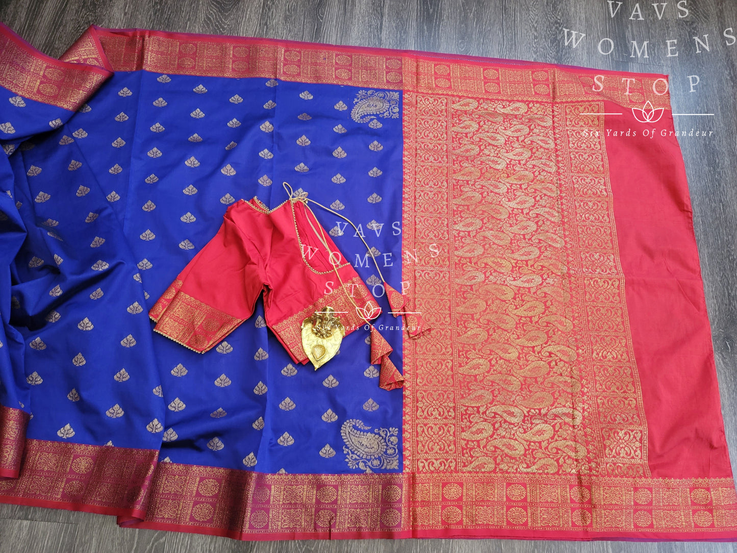 Semi Benarasi Silk Saree - Blouse