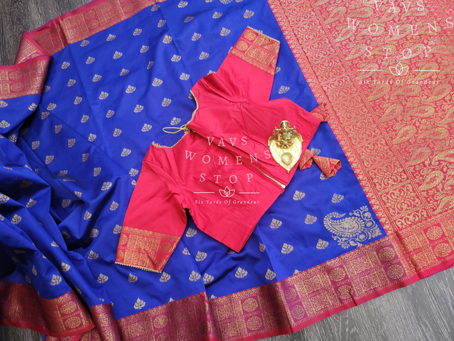 Semi Benarasi Silk Saree - Blouse