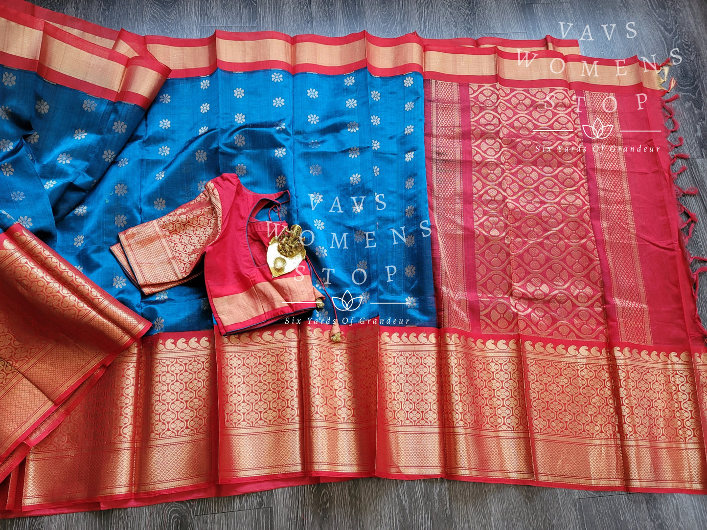 Pure Kuppadam Pattu Saree - Blouse