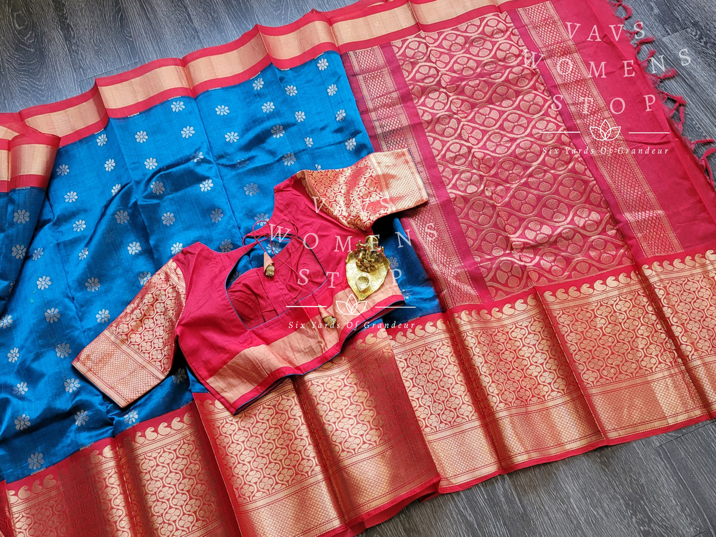 Pure Kuppadam Pattu Saree - Blouse