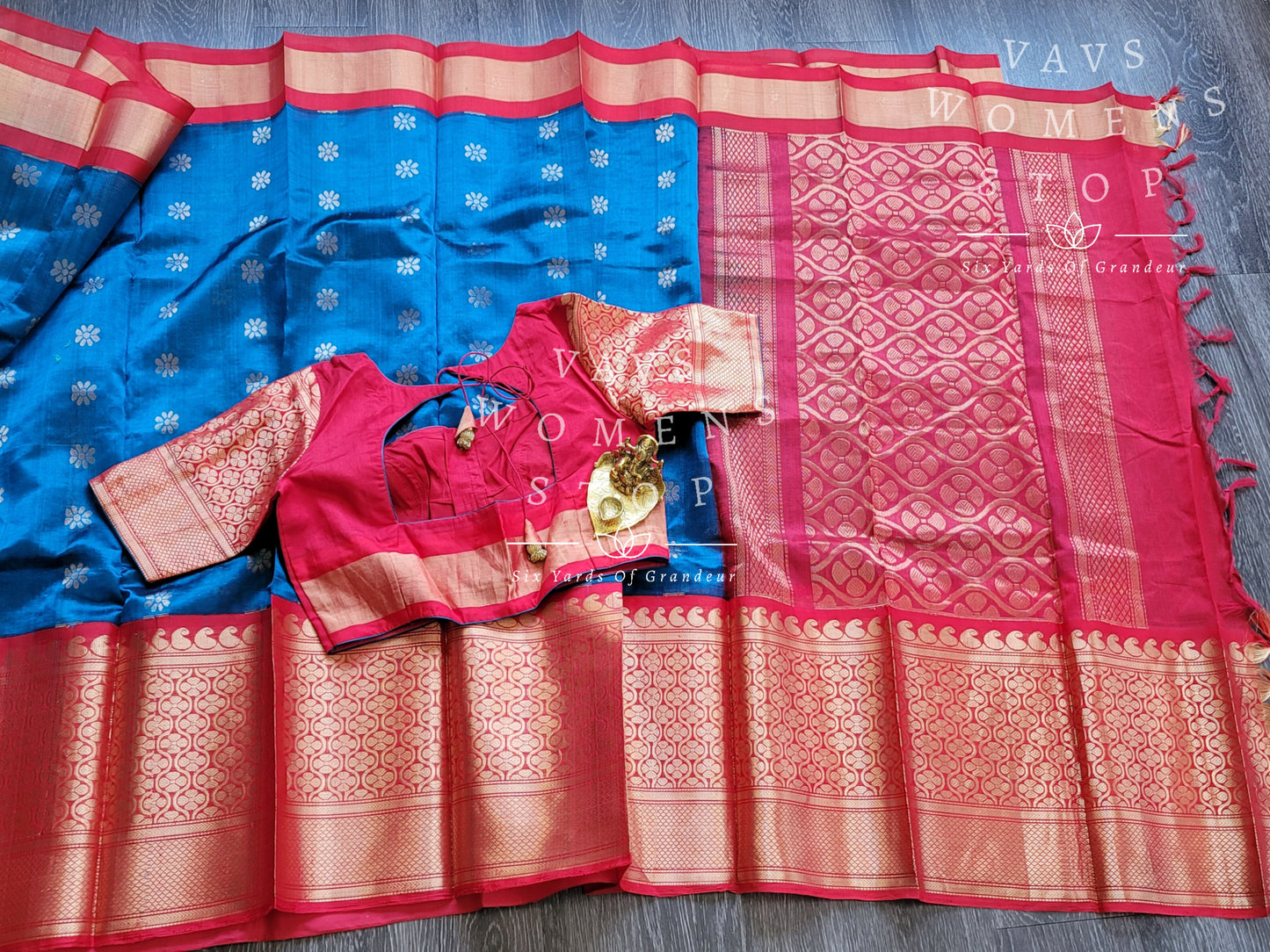 Pure Kuppadam Pattu Saree - Blouse