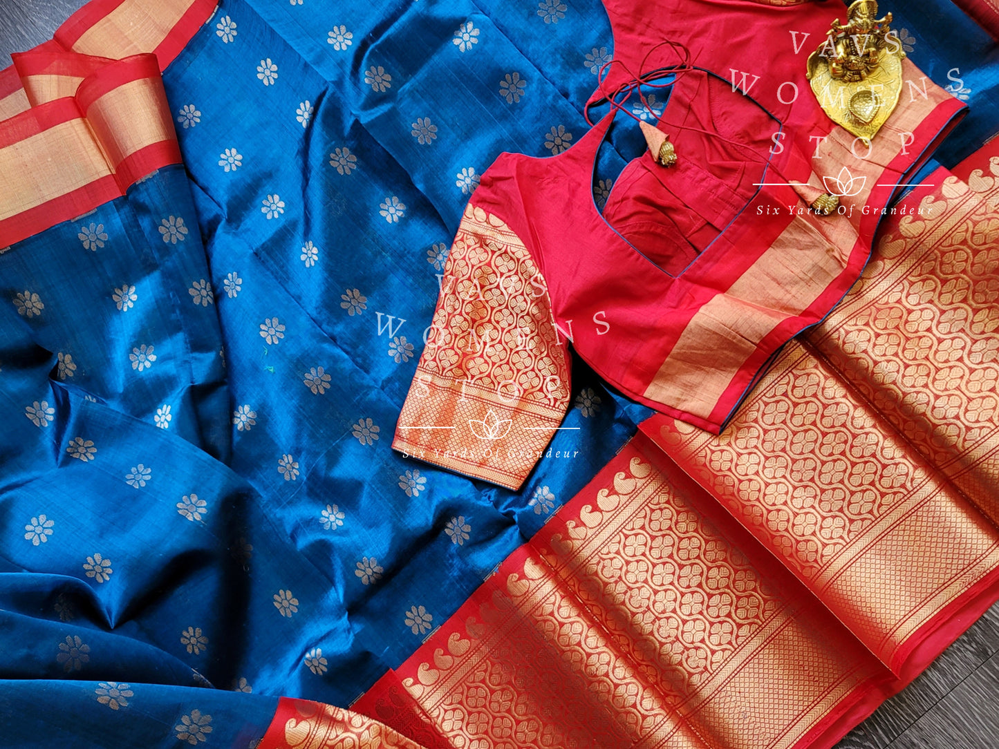 Pure Kuppadam Pattu Saree - Blouse