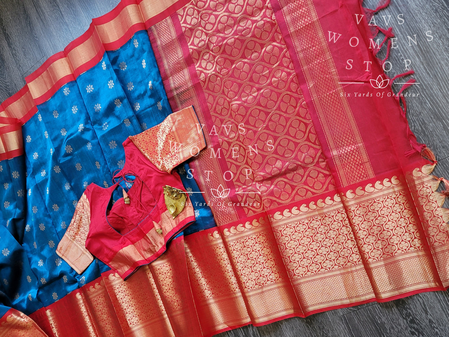 Pure Kuppadam Pattu Saree - Blouse