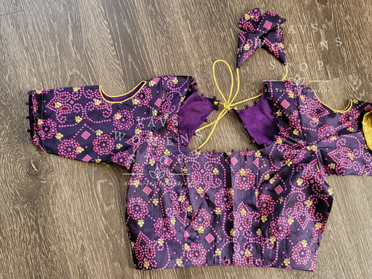 Bhandini Print Tussar Silk Blouse