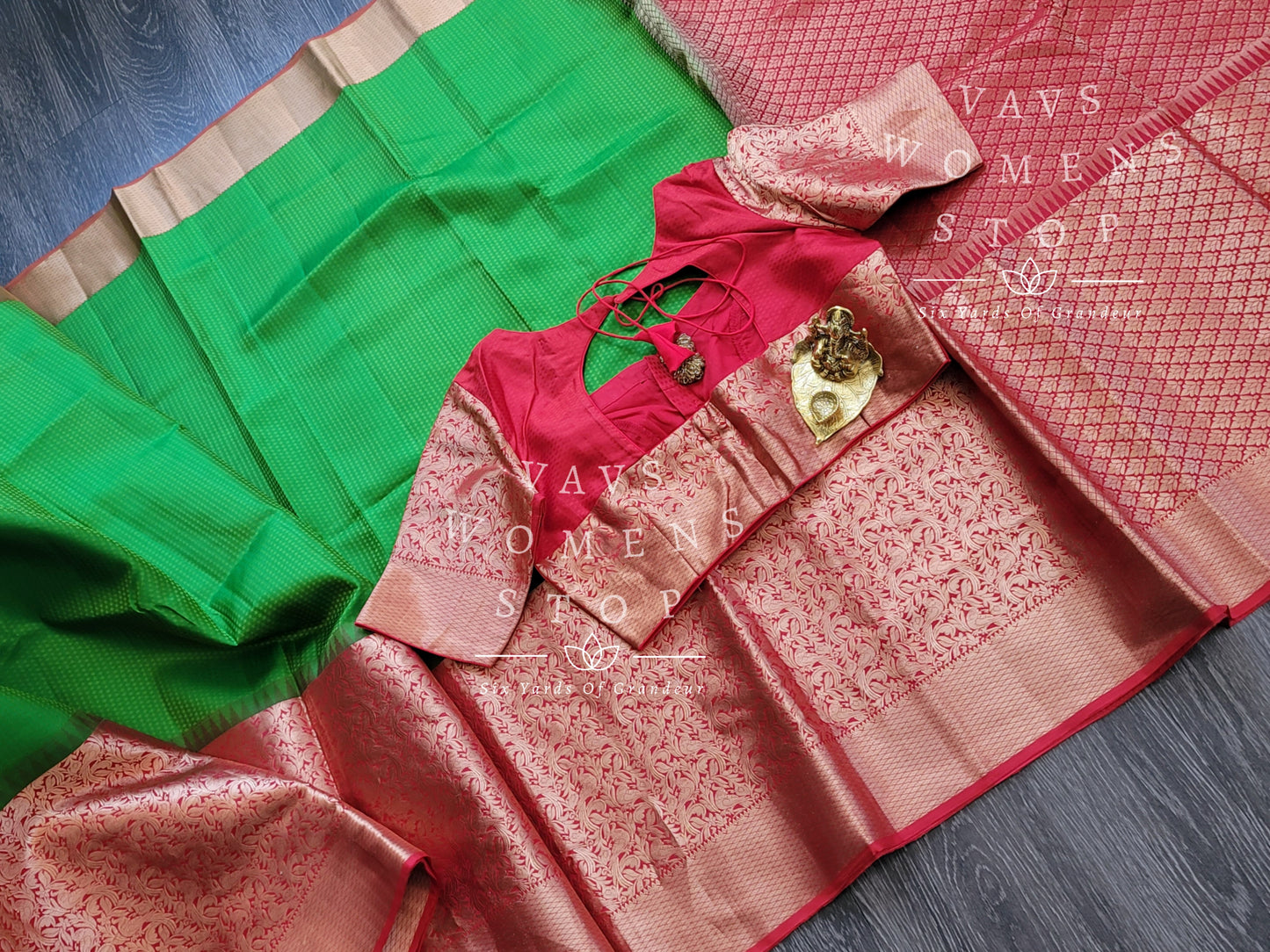 Pure Kanchi Soft Silk Designer Saree - Blouse