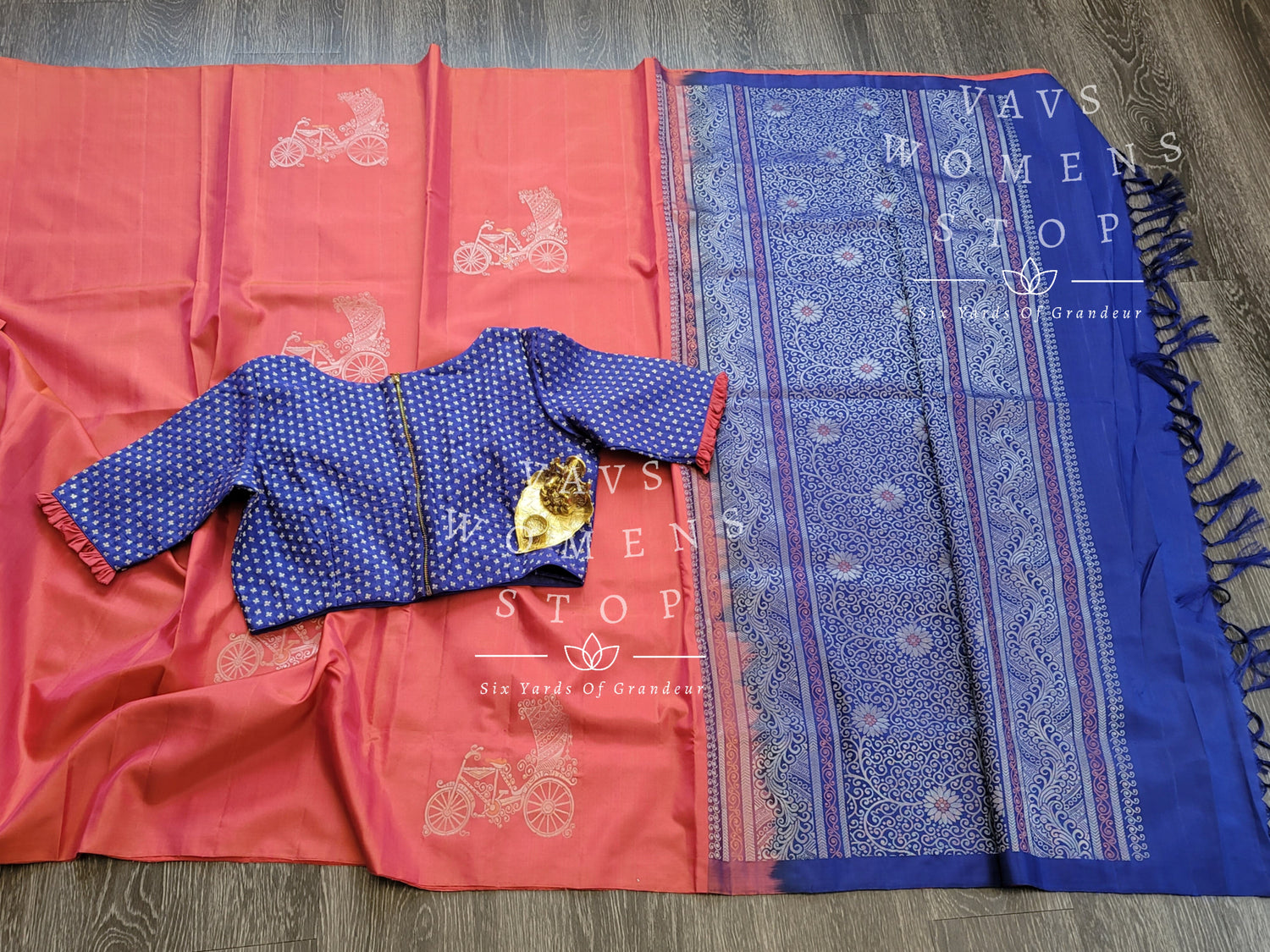 Crimson Red Art Silk Borderless Saree with Meena Motifs and Golden Zar –  Silksaga Studio