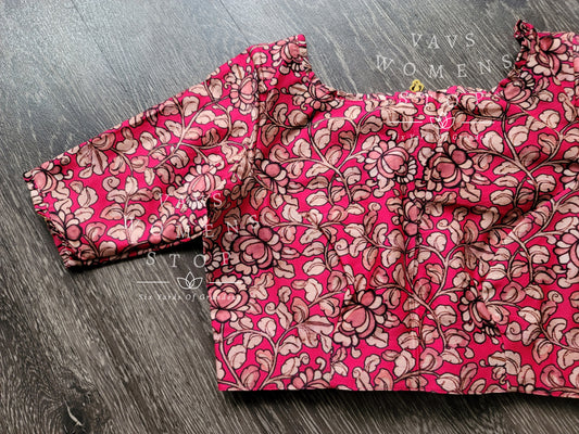 Pure Chanderi Kalamkari Blouse