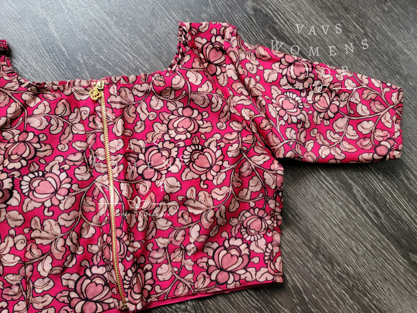 Pure Chanderi Kalamkari Blouse