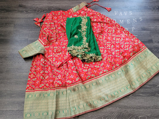 Benarasi Patola Half Saree/ Lehenga Set