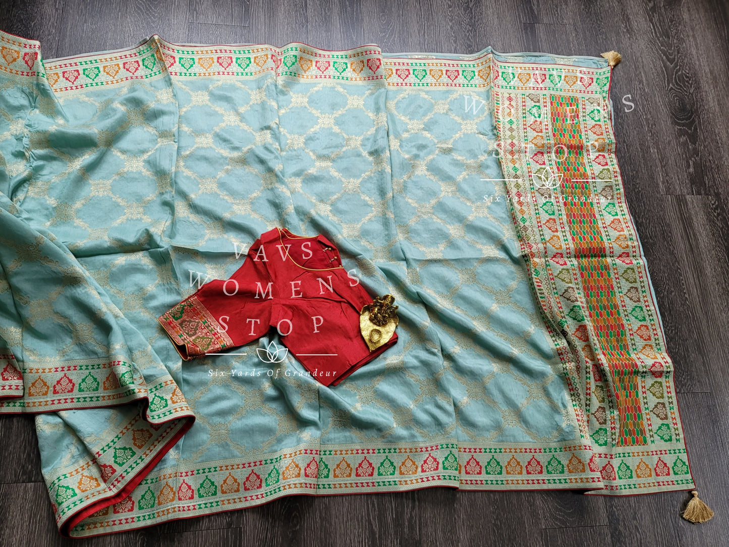 Munga Crepe Silk Saree - Blouse