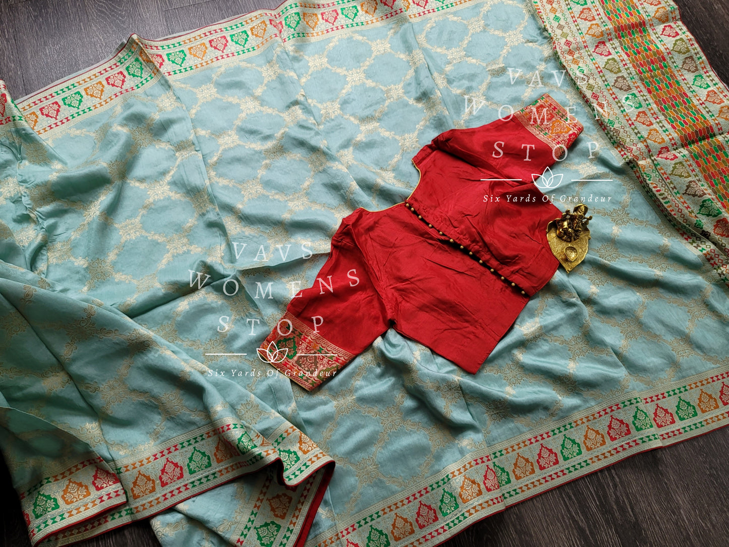 Munga Crepe Silk Saree - Blouse