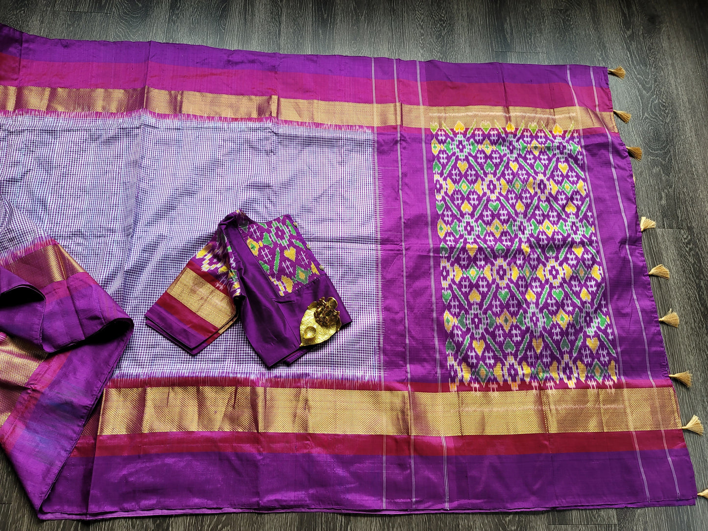 Pure Ikkat Silk Saree - Blouse