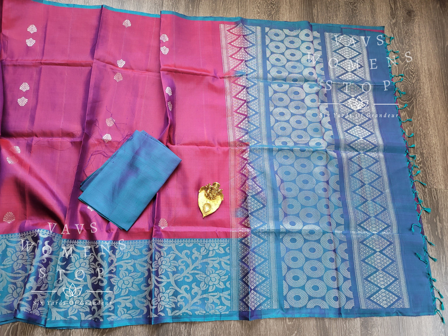 Pure Kanchi Soft Silk Designer Saree - Maggam Blouse
