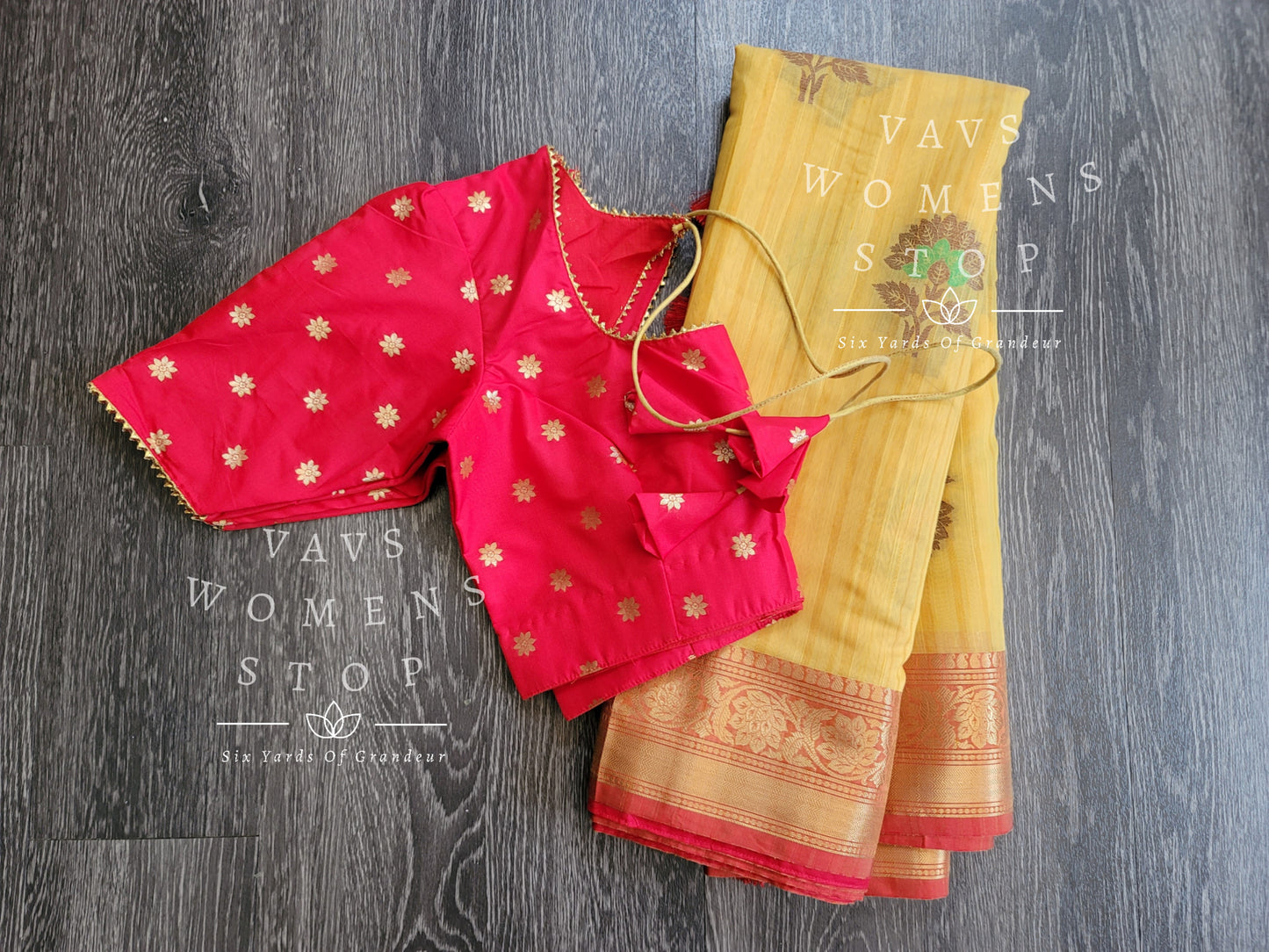 Designer Benarasi Khadi Silk Cotton Saree - Benarasi Blouse