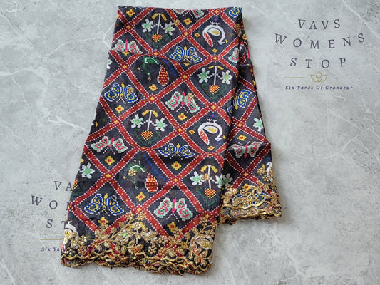 Soft Organza Patola Cutwork Duppata