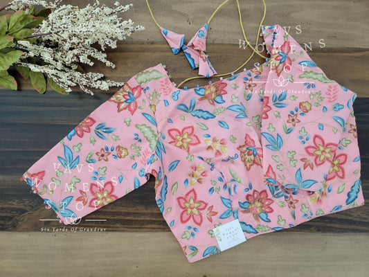 Chinon chiffon embroidery blouse