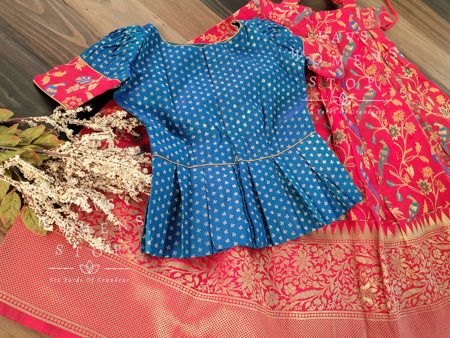 Benarasi Paithani Designer Lehenga Blouse