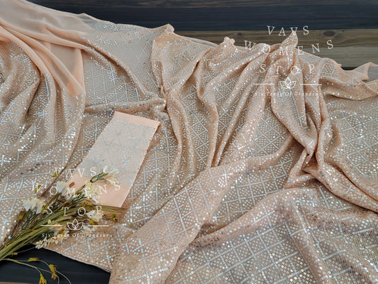 Sequins Georgette Saree 