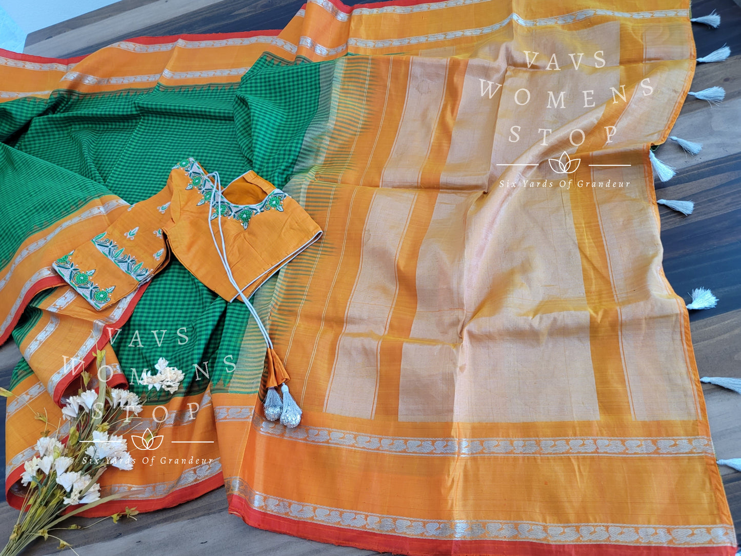 Pure Gadwal Silk saree - Blouse