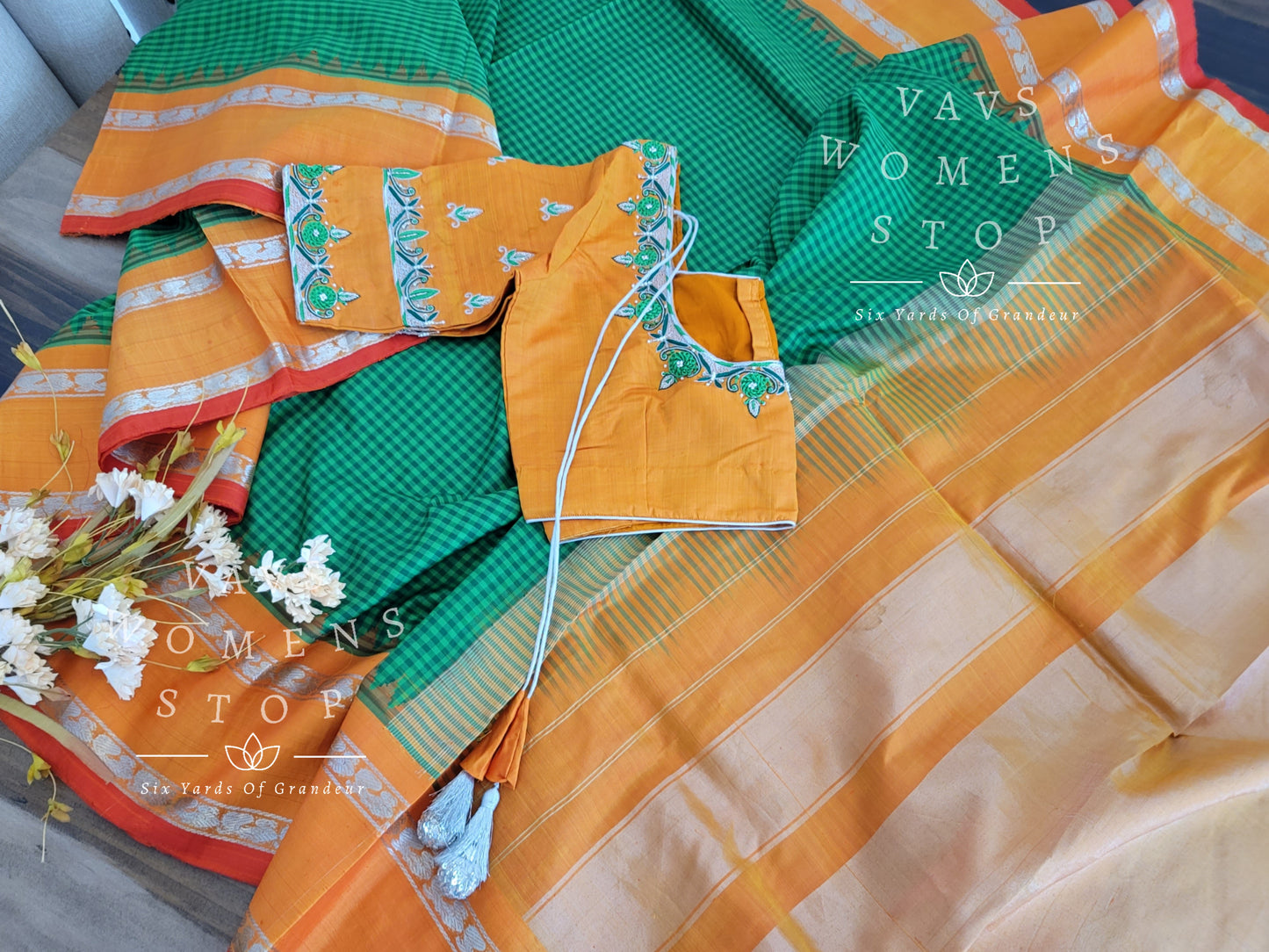 Pure Gadwal Silk saree - Blouse