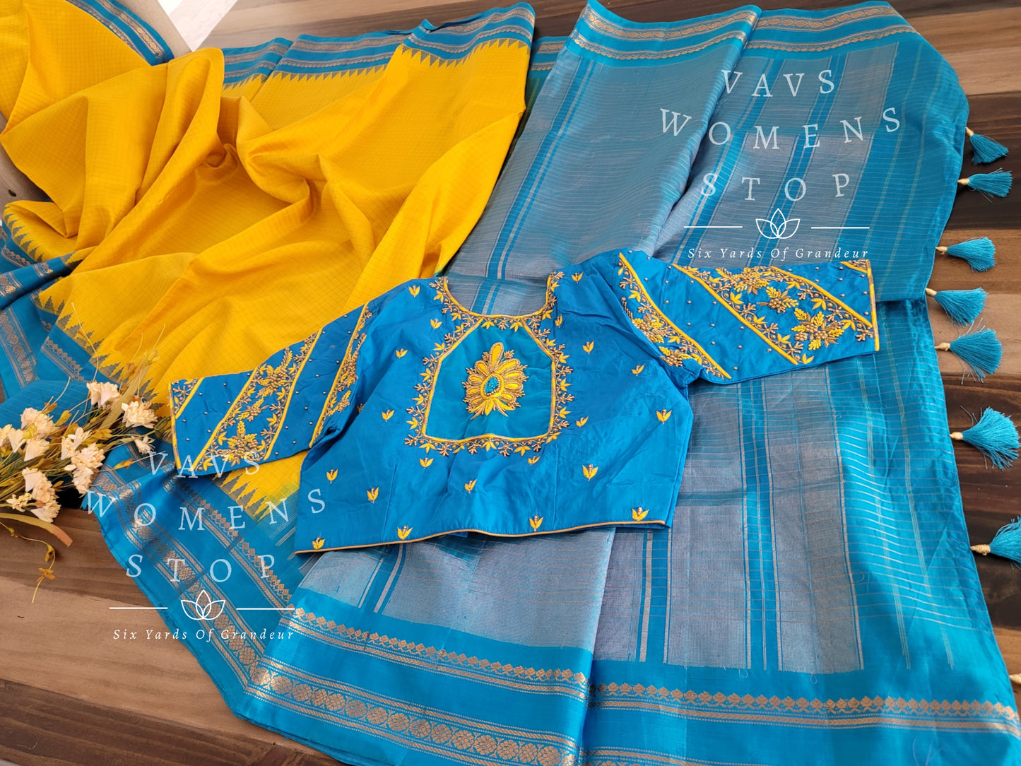 Pure Gadwal Silk saree - Blouse