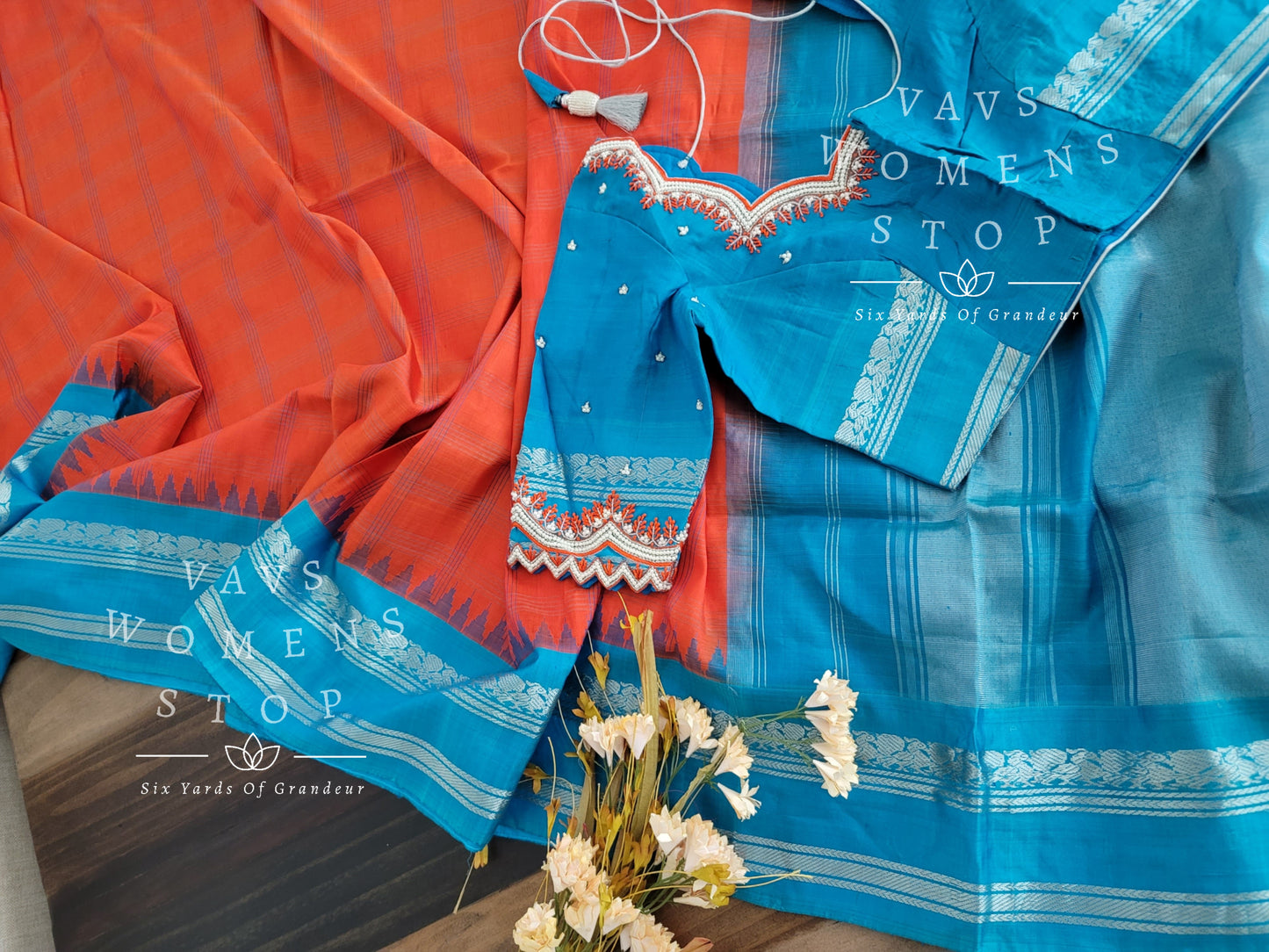 Pure Gadwal Silk saree - Blouse