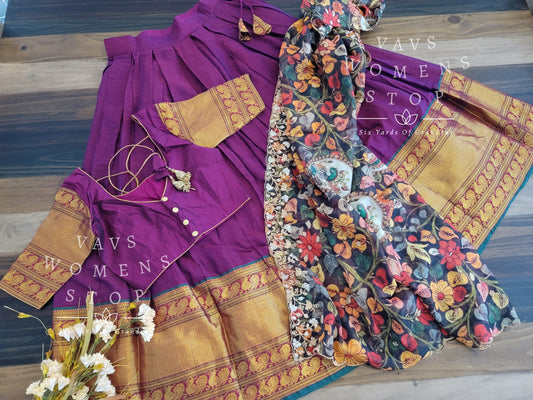 Traditional Narayanpet Lehenga / Half Saree Complete Set