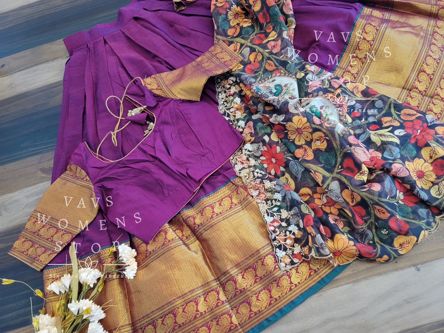 Pin by swa roopa on pattu half sarees | Long gown design, Lehenga designs  simple, Half saree designs