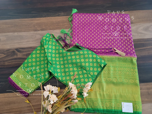 Benarasi Kubera Pattu Silk Saree - Blouse