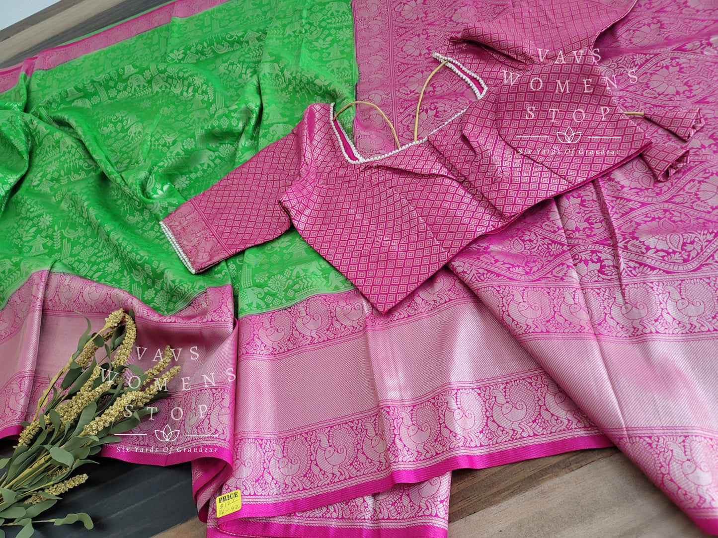 Benarasi Kubera Pattu Silk Saree - Blouse